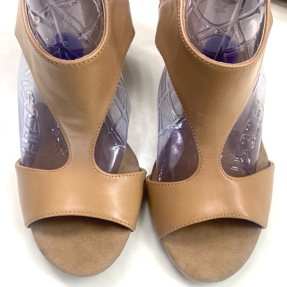 Adrienne Vittadini Camel Cutout Heels - Picture 5 of 10